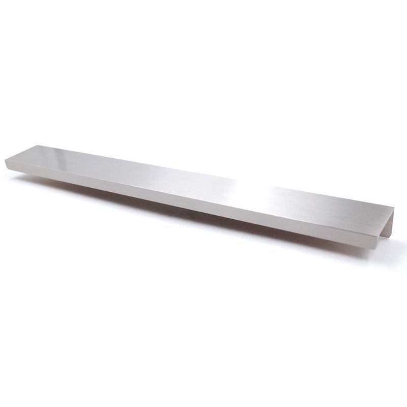 Jetland Cabinets Drawers Edge Pulls - 4-Pack, 10" Overall Length, Brushed Nickel, Concealed Tab Pulls for Kitchen Garage Cabinet Drawers, PW5018BS254L - Image 1